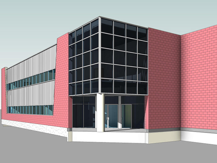 Exterior-Architectural-BIM-Frontview