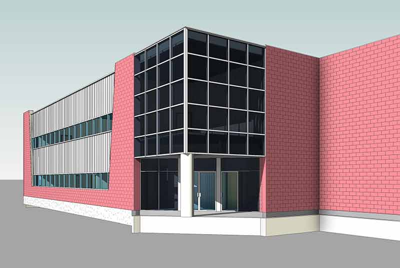 Exterior-Architectural-BIM-Frontview