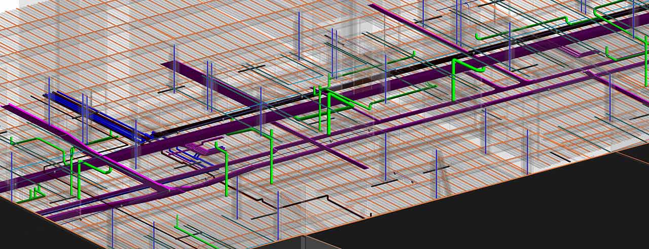 Scan to BIM, Car Park of White Water Shopping Center, Ireland