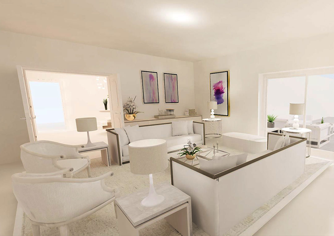 Interior Modelling, Rendering and Walk-through, Villa Lucretia, Portugal