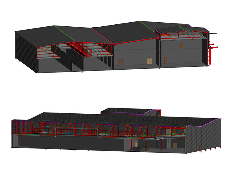 Architectural Modelling of  Industrial structure at LOD 300