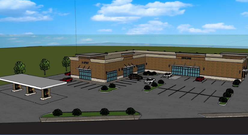 Architectural Construction Drawing Services for a Convenience and Liquor Store.