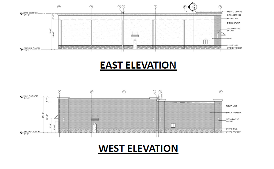 Architectural Construction Drawing Services for a Convenience and Liquor Store.