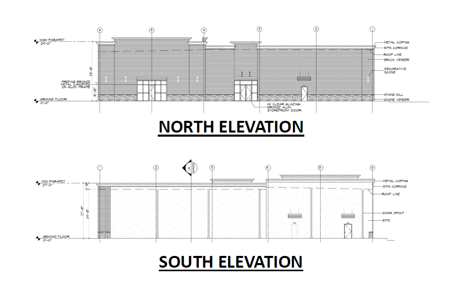 Architectural Construction Drawing Services for a Convenience and Liquor Store.