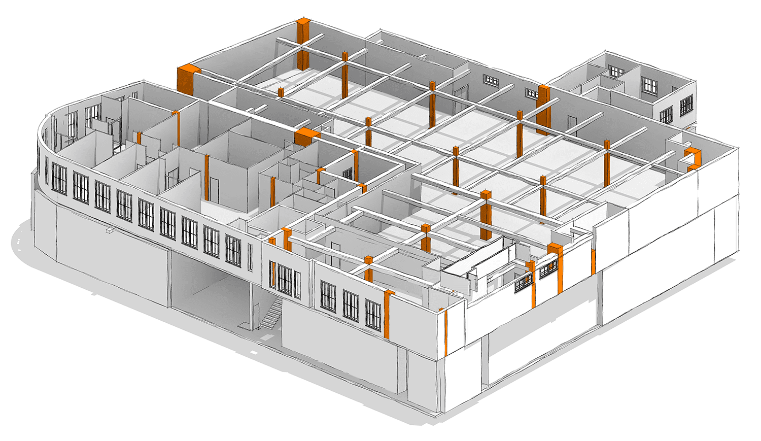 Scan to BIM Modelling for a Commercial Building in the UK